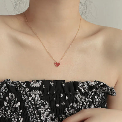 Minimalist Cute Tiny Heart Stars Stacked Choker Necklace Stainless Steel Gold Plated Chain Ladies Women Fashion Delicate Gift