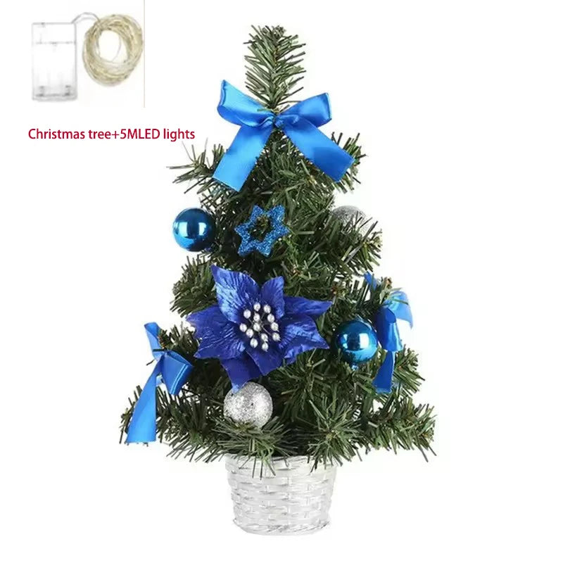 20/30/40cm Christmas Tree Home Bedroom Party Decorations Artificial Christmas Tree Children DIY Handicraft 2023 New Year Gift