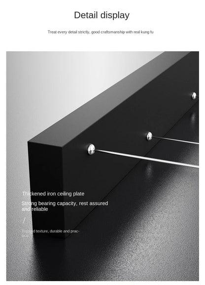 LED Modern Ceiling Chandeliers For Dining Room Table Pendant Lighting Lustre Lamps For Living Bar Minimalist Strip Lighting