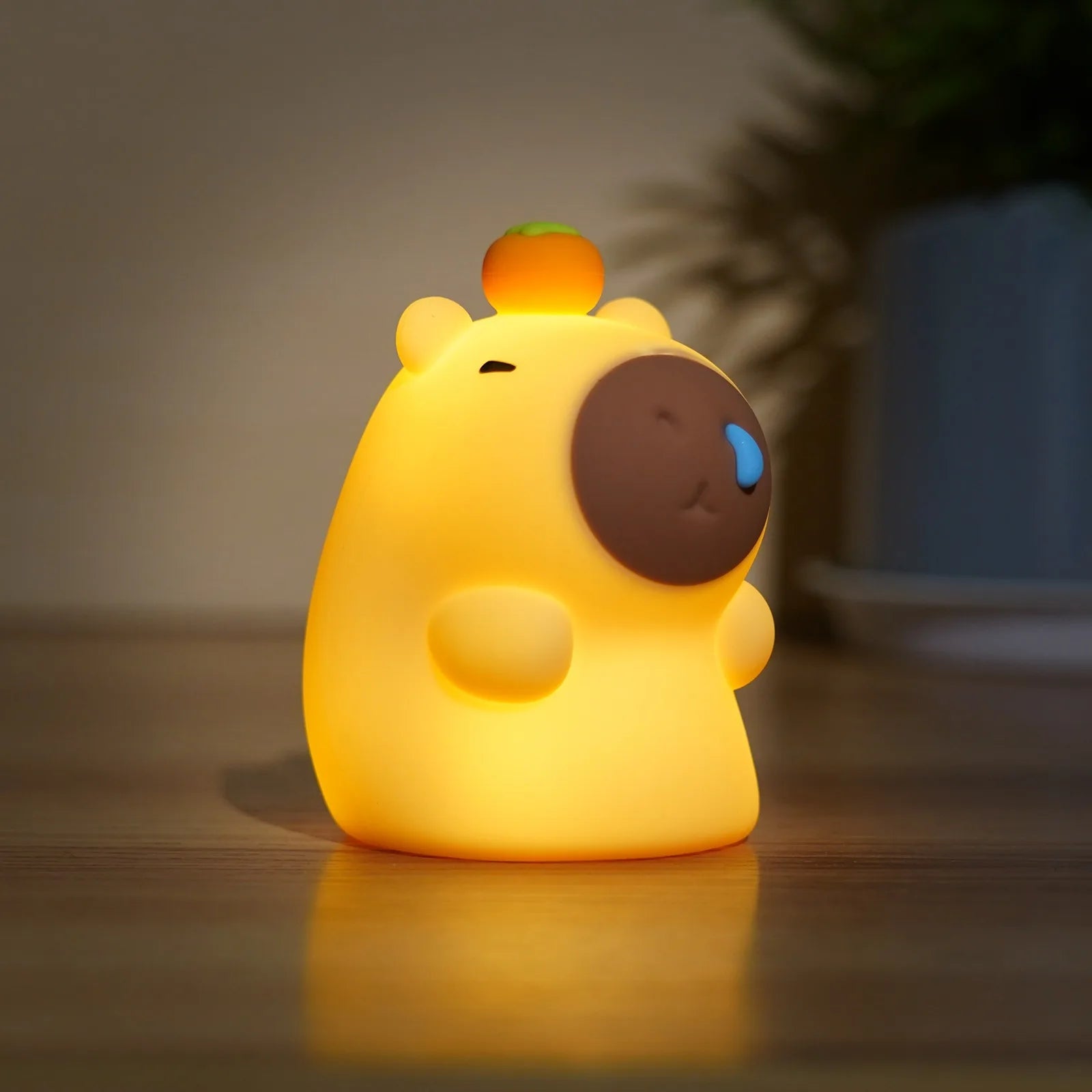 Cute Silicone Capybara Night Light Children&