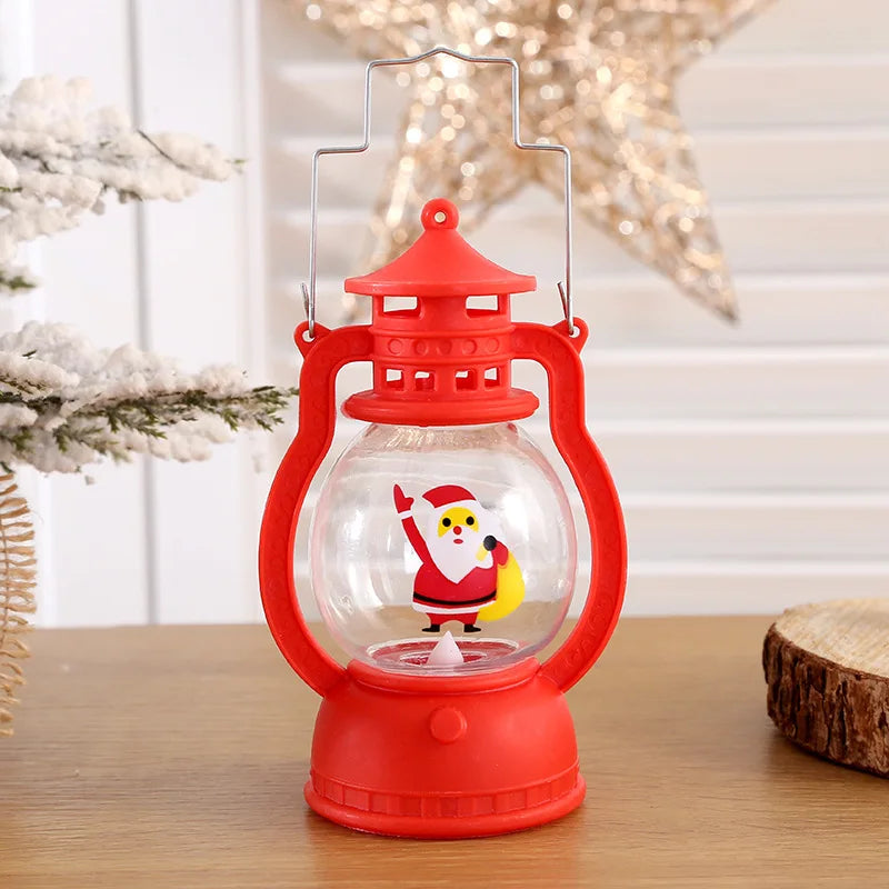 Christmas Decorations LED Lantern Lights Santa Claus Merry Christmas Home Decorations Santa Claus New Year Gifts Night Light
