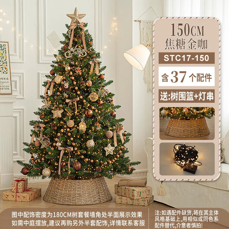 Luxury Large Christmas Tree Package Tree Glowing Floor Decoration Shopping Mall Home Christmas Decorations Christmas Ornaments
