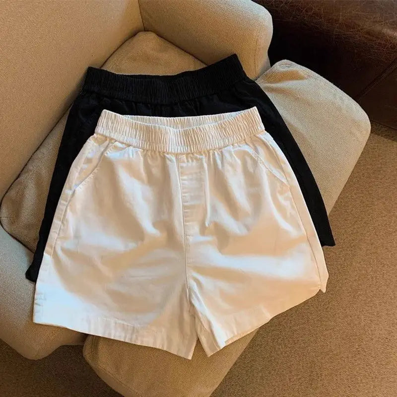 Women Shorts White Shorts Women Harajuku Elegance High Waisted Shorts A Line Slim Casual Hot Girl Straight Pants Sexy Shorts