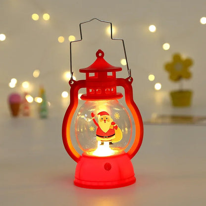 Christmas Decorations LED Lantern Lights Santa Claus Merry Christmas Home Decorations Santa Claus New Year Gifts Night Light