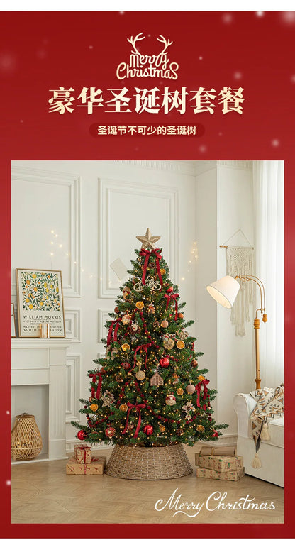 Luxury Large Christmas Tree Package Tree Glowing Floor Decoration Shopping Mall Home Christmas Decorations Christmas Ornaments