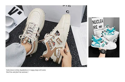 Sneakers for Men Trend Casual Shoes Men Autumn Winter Skateboard Shoes High Top Man Cotton Shoes Designer 2024 Luxury Mens Boots