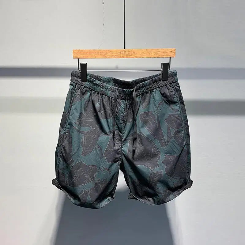 Summer Large Size 300 Catties Lapel Short-sleeved Polo Shirt and Shorts Two-piece Set Men&