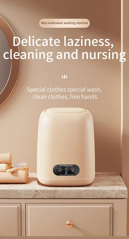 9L Portable Washing Machine Large Capacity Clothes Spin Dryer Bucket Travel Underwear Socks Ultrasonic Mini Washer