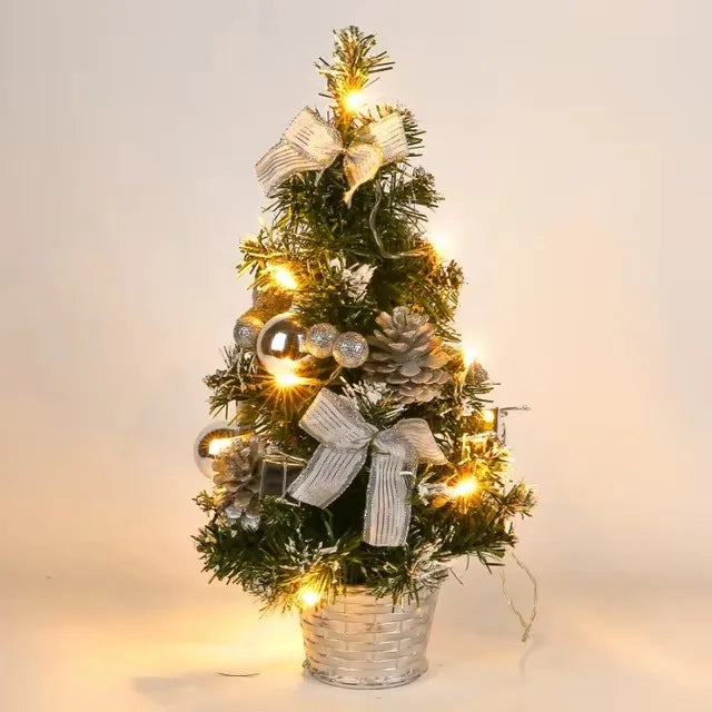 20/30/40cm Christmas Tree Home Bedroom Party Decorations Artificial Christmas Tree Children DIY Handicraft 2023 New Year Gift