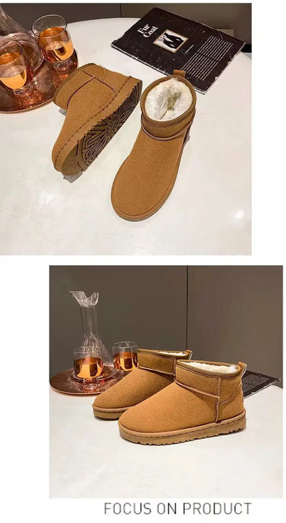 New Winter Women Snow Boots warm Thick cotton shoes Women Casual Waterproof short boots Comfortable anti-skid Flat Botas Zapatos