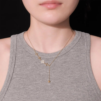 Minimalist Cute Tiny Heart Stars Stacked Choker Necklace Stainless Steel Gold Plated Chain Ladies Women Fashion Delicate Gift