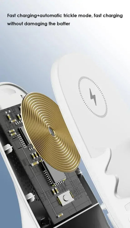 Desktop Vertical Holder Magnetic Wireless Charger Mobile Phone Stand Unique Mini Chair Shape Tablet Phone Fast Charging Station