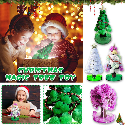 Magic Growing Christmas Tree Crystal Paper Christmas Decoration New Year Science Toy Artificial Home Decor Ornaments Wholes