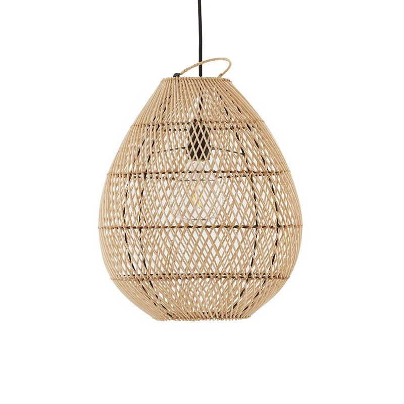 Rattan Pendant Lights Retro Hand-woven Hanging Basket chinese lantern for Dining Room Lights Bedroom Loft kitchen island lights