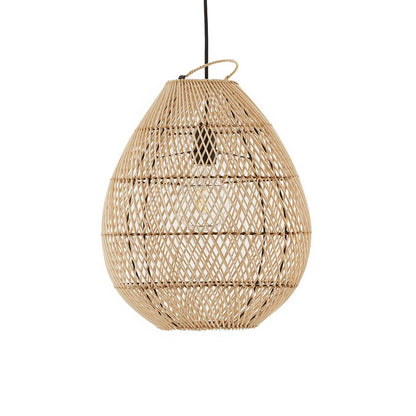 Rattan Pendant Lights Retro Hand-woven Hanging Basket chinese lantern for Dining Room Lights Bedroom Loft kitchen island lights