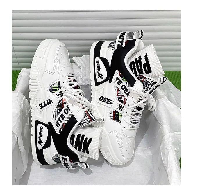 Sneakers for Men Trend Casual Shoes Men Autumn Winter Skateboard Shoes High Top Man Cotton Shoes Designer 2024 Luxury Mens Boots