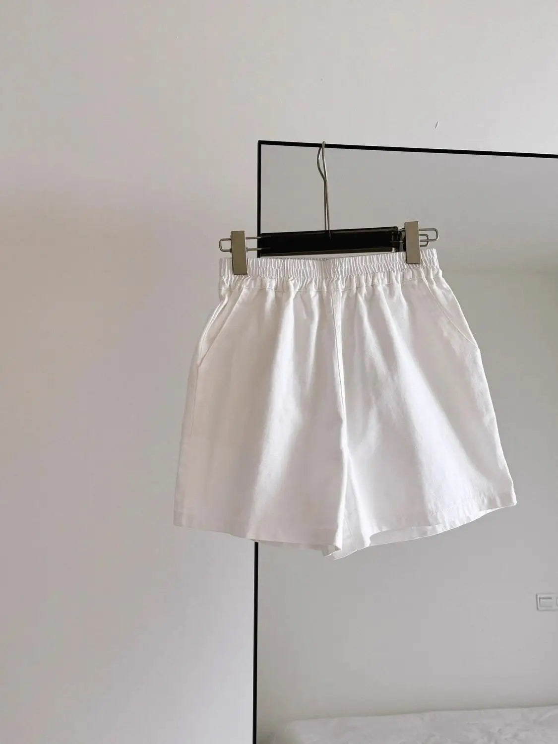 Women Shorts White Shorts Women Harajuku Elegance High Waisted Shorts A Line Slim Casual Hot Girl Straight Pants Sexy Shorts