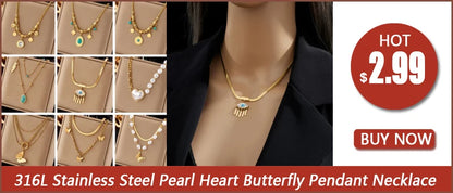 DIEYURO 316L Stainless Steel Black Heart Pearl Ball Pendant Necklace For Women Fashion Girls OT Clasp Leather Chain Jewelry Gift