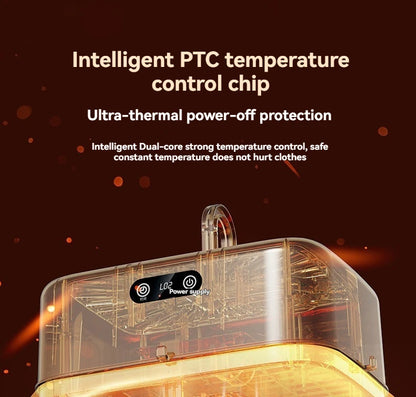 New Mini Portable Dryer Foldable Electric Dryer Intelligent Timed Fast Drying Household Cabinet with Drying Bag Compact Travel