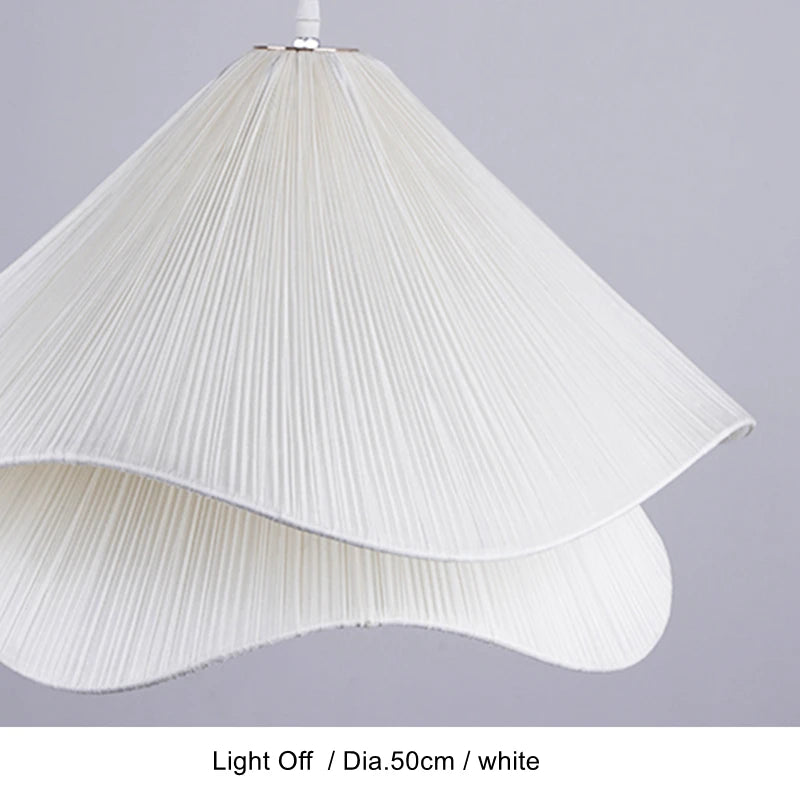 Art Decor Flower Pendant Light Fabric Lamps 80cm 60cm for Living Room Kids Room Dining Room Hanging Light Indoor Lighting