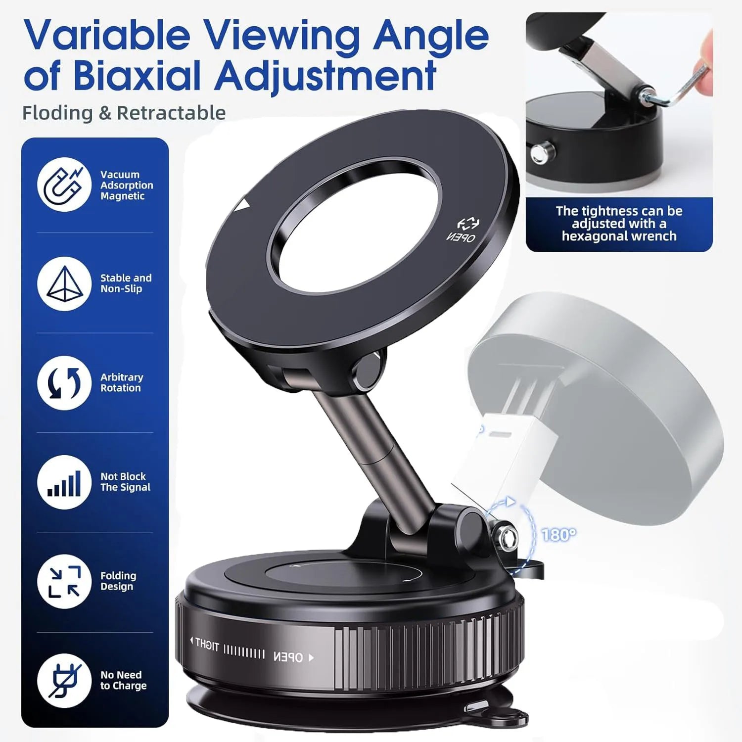 “360° Foldable Magnetic Phone Holder”