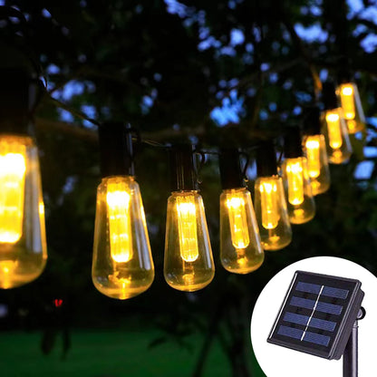 4.5M-12M LED Solar String Fairy Lights Waterproof Patio For Christmas Outdoor Party Decoration Holiday Garland Garden Lamps