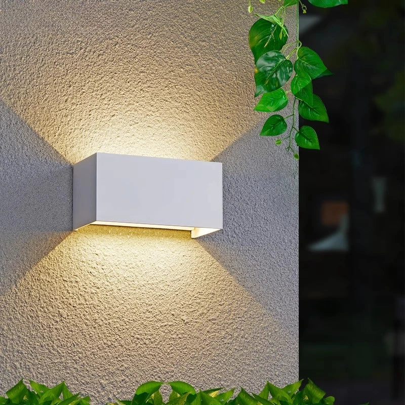 Aluminum LED Wall Lamp Outdoor Waterproof IP65 Interior Wall Light 12W24W Porch Garden Lights Living Room Street Stairs Lighting