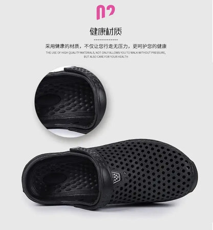 Couple’s EVA Clog Slippers Men Flat Sandals Man Women Summer Slippers Garden Shoes Outdoor Beach Clogs Home Slide Slip-on Shoes