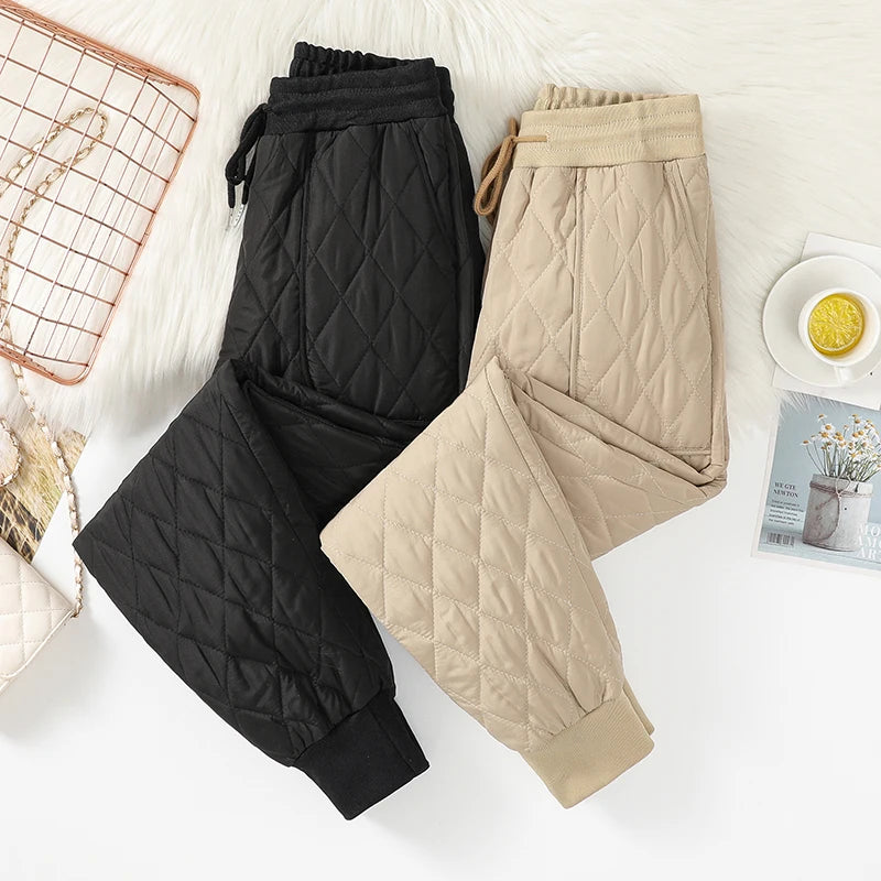 Winter Down Cotton Ultra-light 4XL Jogging Pant Women&