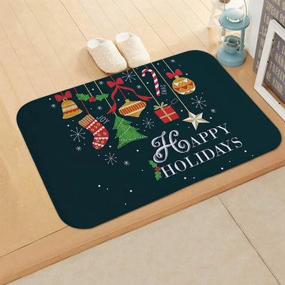 Christmas Door Mat Santa Claus Outdoor Carpet Merry Christmas Decorations For Home 2025 Navidad Xmas Ornament New Year 2026