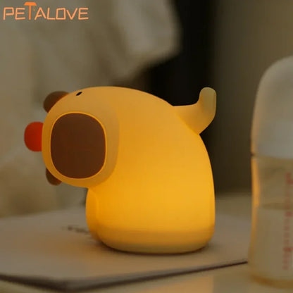 Cute Silicone Capybara Night Light Children&