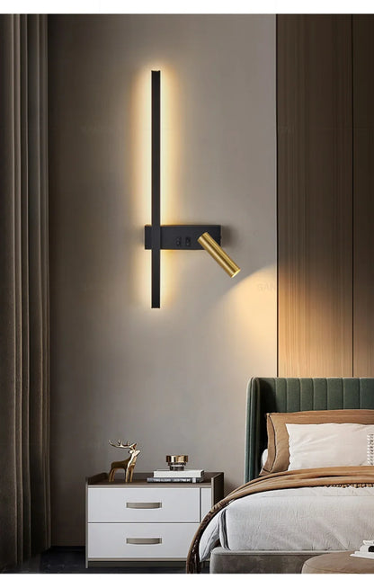 Modern Adjustable LED Wall Sconce For Bedroom Bedside Living Sofa Background Wall Lamp Luster  Lighting Fixture Home Decoratioan