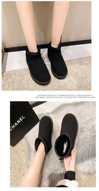 New Winter Women Snow Boots warm Thick cotton shoes Women Casual Waterproof short boots Comfortable anti-skid Flat Botas Zapatos