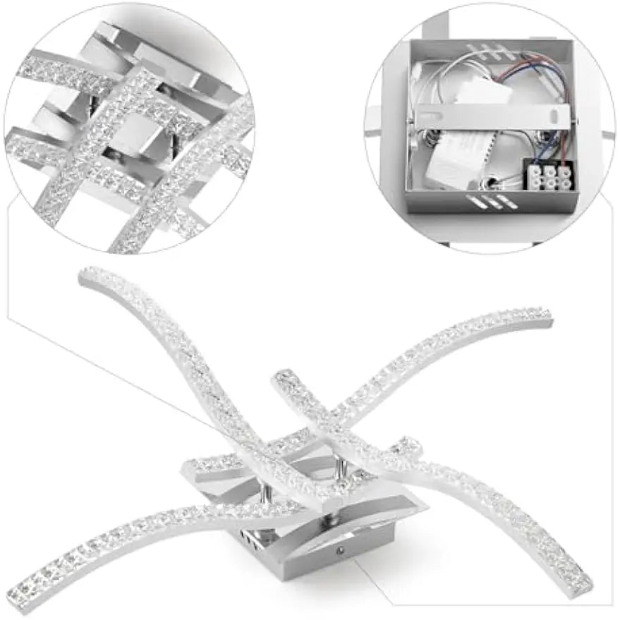 Modern Led Ceiling Lights 32W Dimmable Ceiling Lamp AC 85-265V Nordic Creative Ceiling Chandelier Indoor Lighting