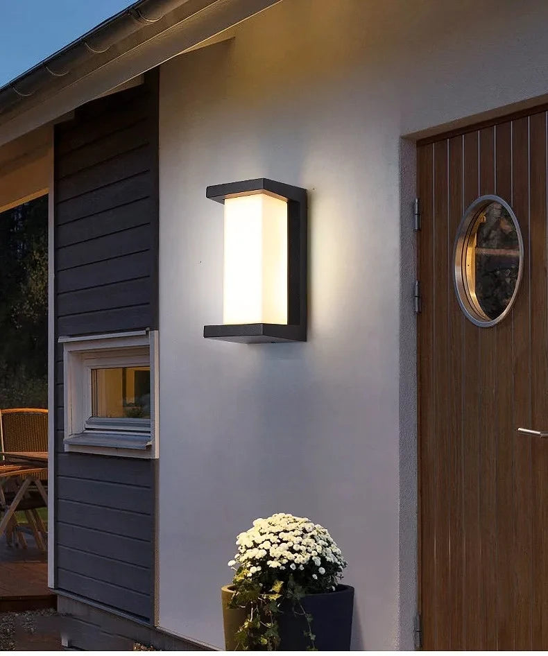 LED Wall Light Motion Sensor light AC85-265V 30W 16W 12W Waterproof Surface Mounted Indoor Wall Lamps Living Room Porch Outdoor