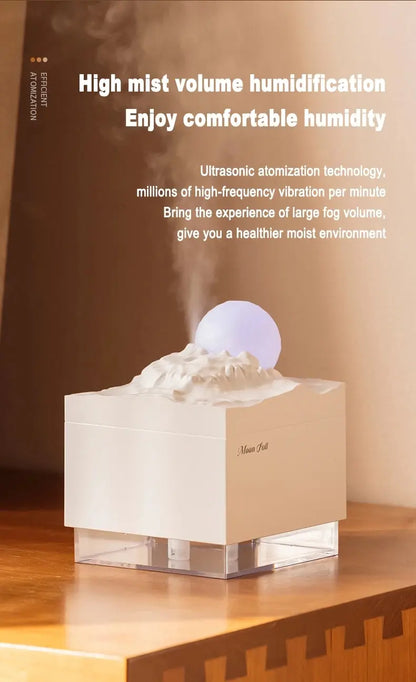 Scent Diffuser Cool Mist Humidifiers LED Essential Oil Moon Lamp Air Humidifier Aroma Diffuser Night Light for Home Office