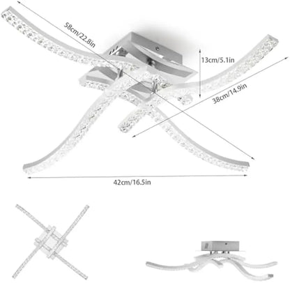 Modern Led Ceiling Lights 32W Dimmable Ceiling Lamp AC 85-265V Nordic Creative Ceiling Chandelier Indoor Lighting