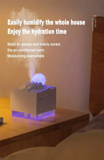 Scent Diffuser Cool Mist Humidifiers LED Essential Oil Moon Lamp Air Humidifier Aroma Diffuser Night Light for Home Office