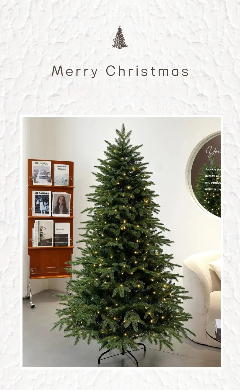 New Large Christmas Tree Christmas Decorations PE Christmas Tree with Lights Christmas Tree